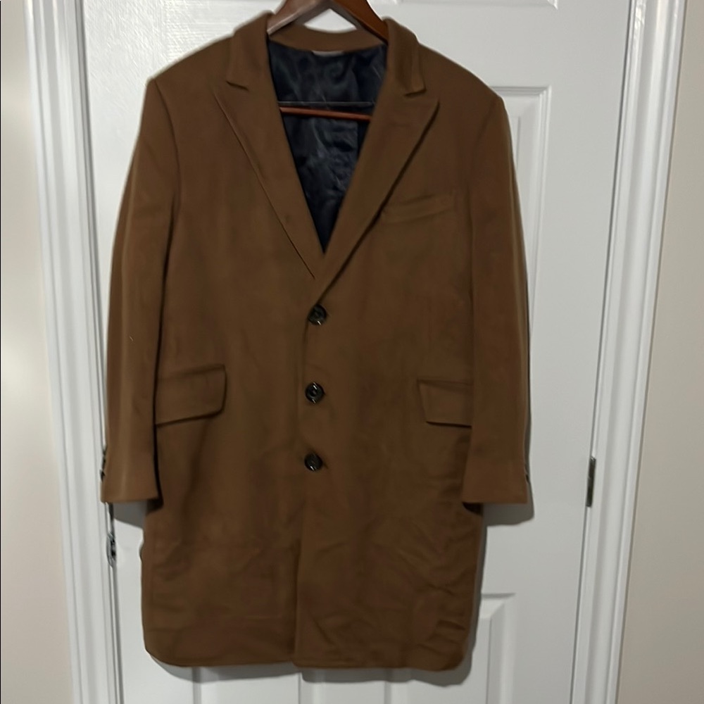 Brown Pure Cashmere Overcoat